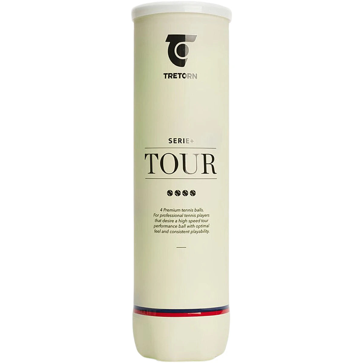 Tube mit 4 Tretorn Serie+ Tennisbällen