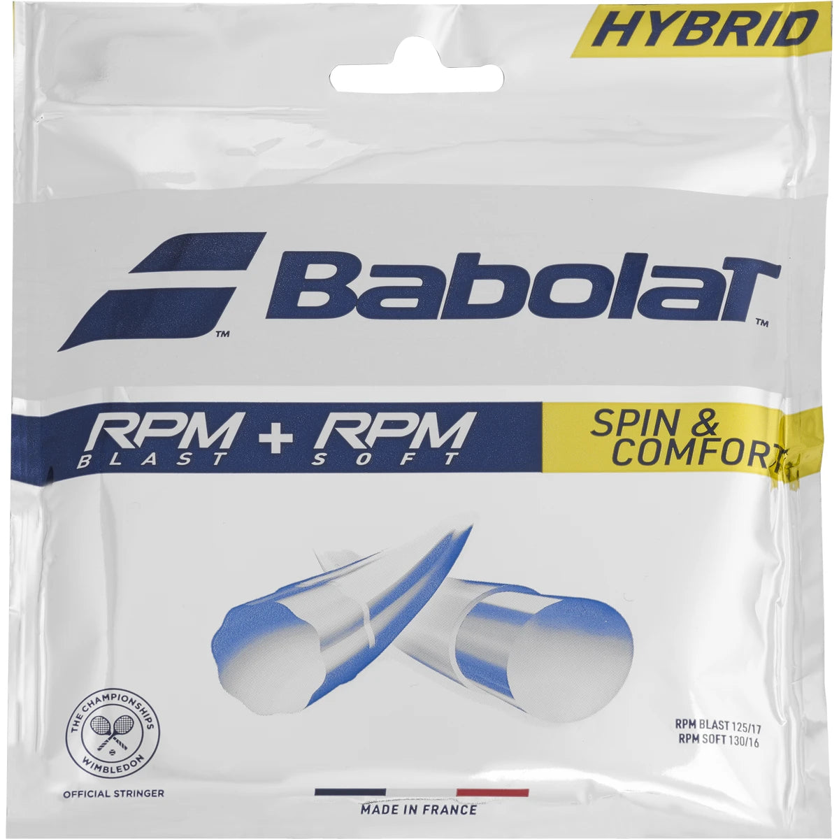 Saitenset Babolat Hybride Rpm Blast (1,25Mm) + Rpm Soft (1,30Mm)