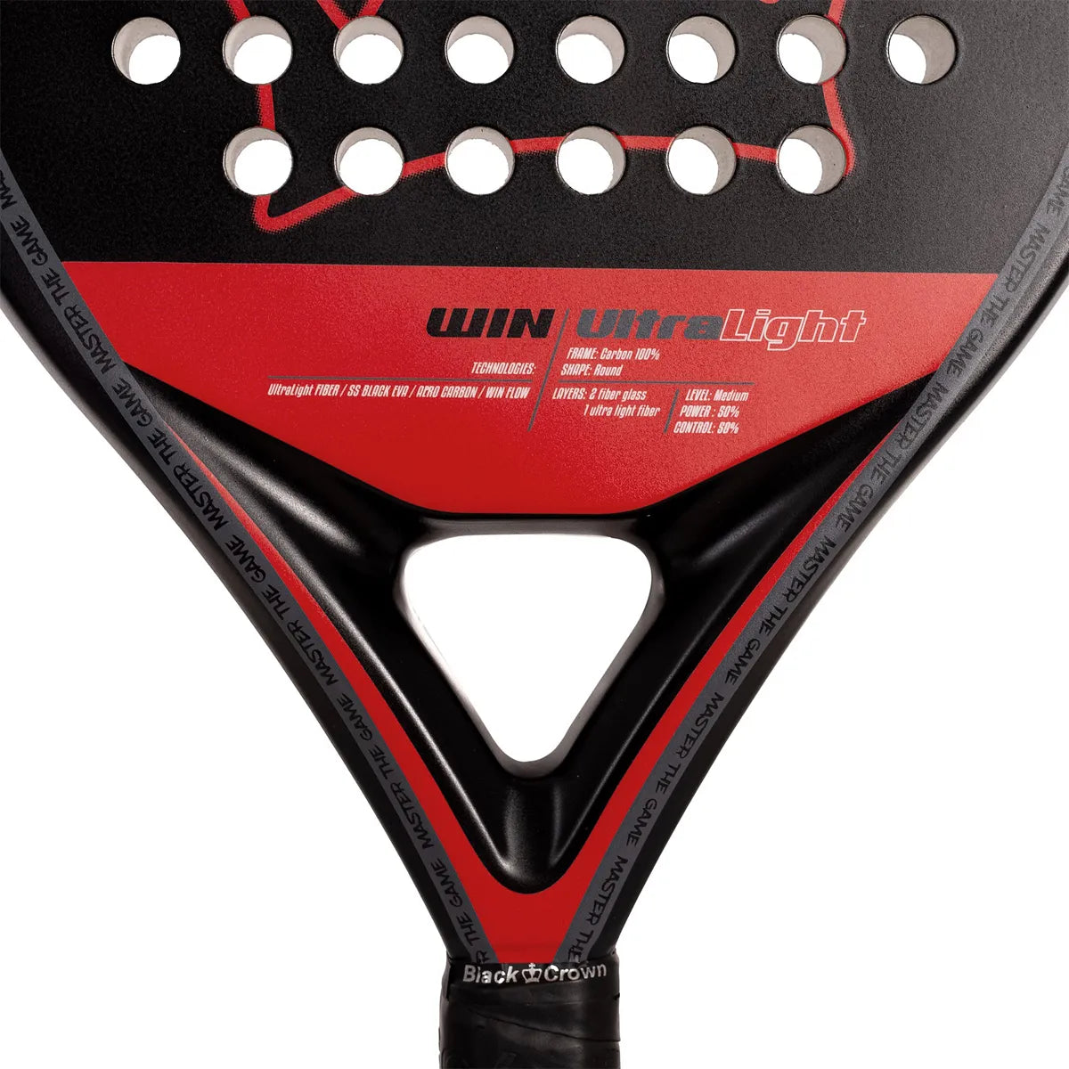Padelschläger Black Crown Win Ultra Light