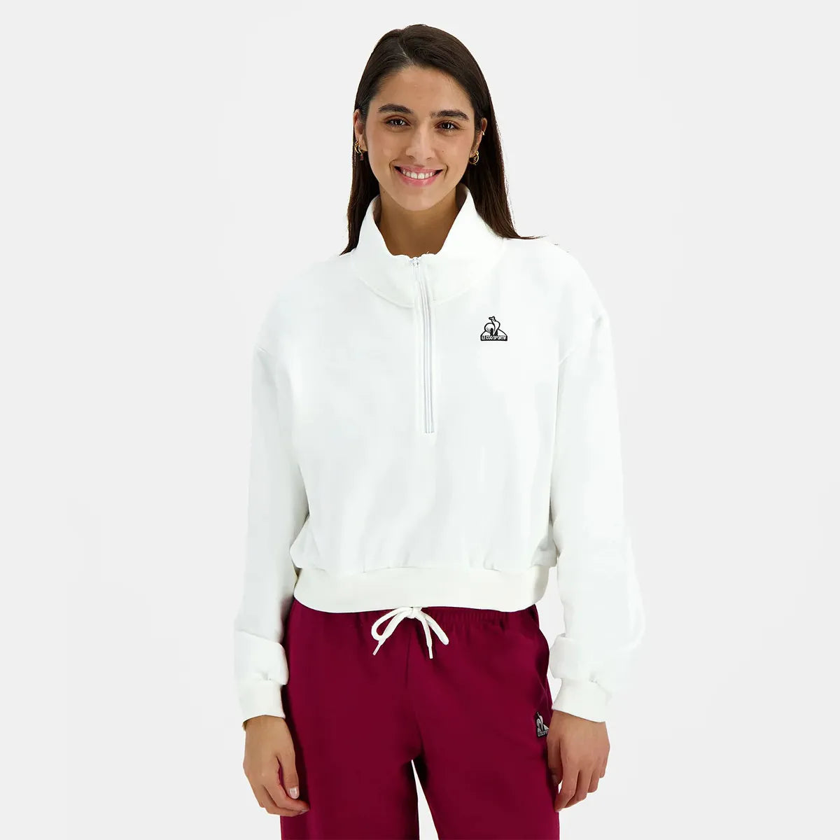 Sweat Le Coq Sportif Damen Heritage 1/2 Zip