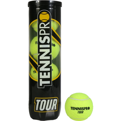Kartonschachtel mit 18 Röhren à 4 Tennisbällen Tennispro Tour