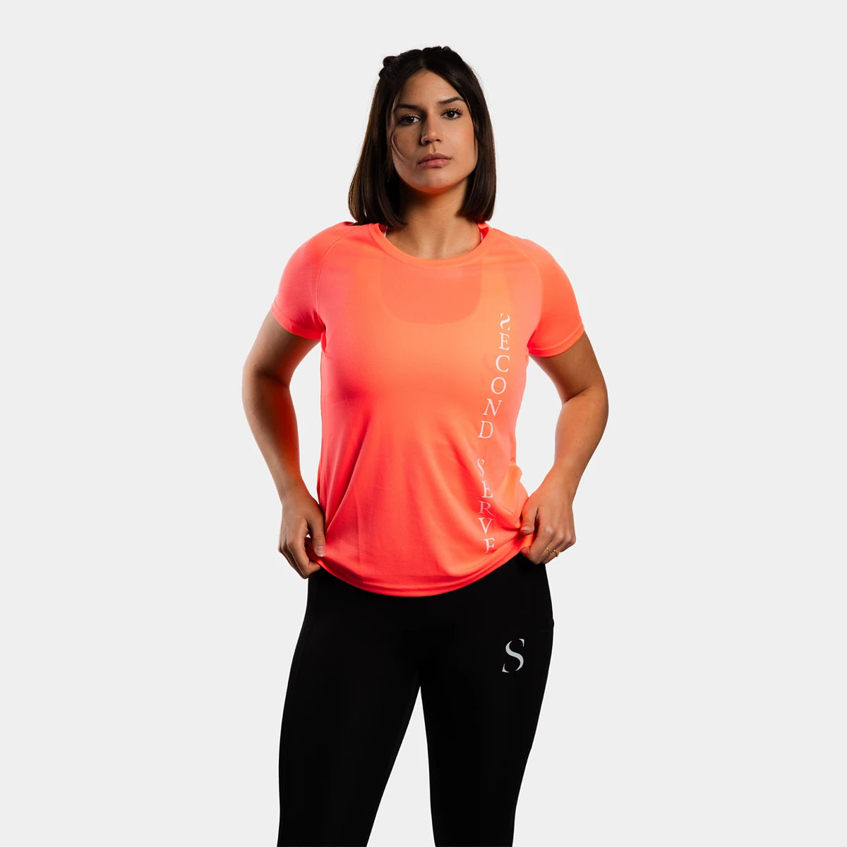 T-Shirt Second Serve Damen Open Court