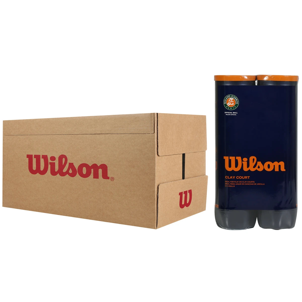 Karton mit 9 Bipacks à 4 Wilson Roland Garros Official Clay Bällen