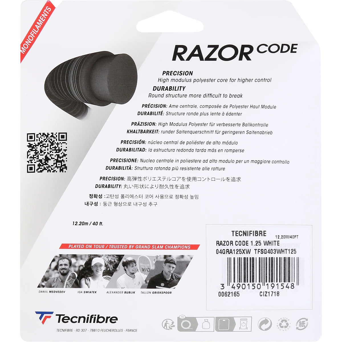Saitenset Tecnifibre Razor Code (12 Meter)