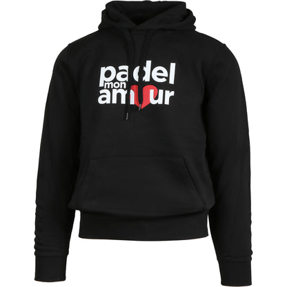 Sweatshirt Padel Mon Amour Baumwolle mit Kapuze