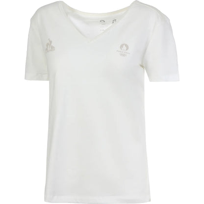 T-Shirt Le Coq Sportif V-Ausschnitt Paris 2024 Essentiel