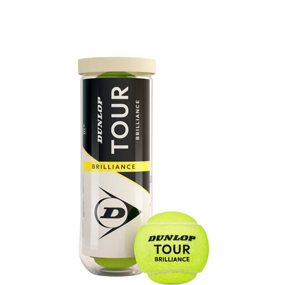 Tube mit 3 Dunlop Tour Brilliance Tennisbällen