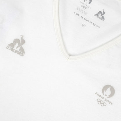 T-Shirt Le Coq Sportif V-Ausschnitt Paris 2024 Essentiel