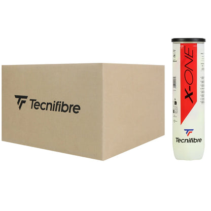 Karton mit 36 Röhren à 4 Tecnifibre X-One Bällen