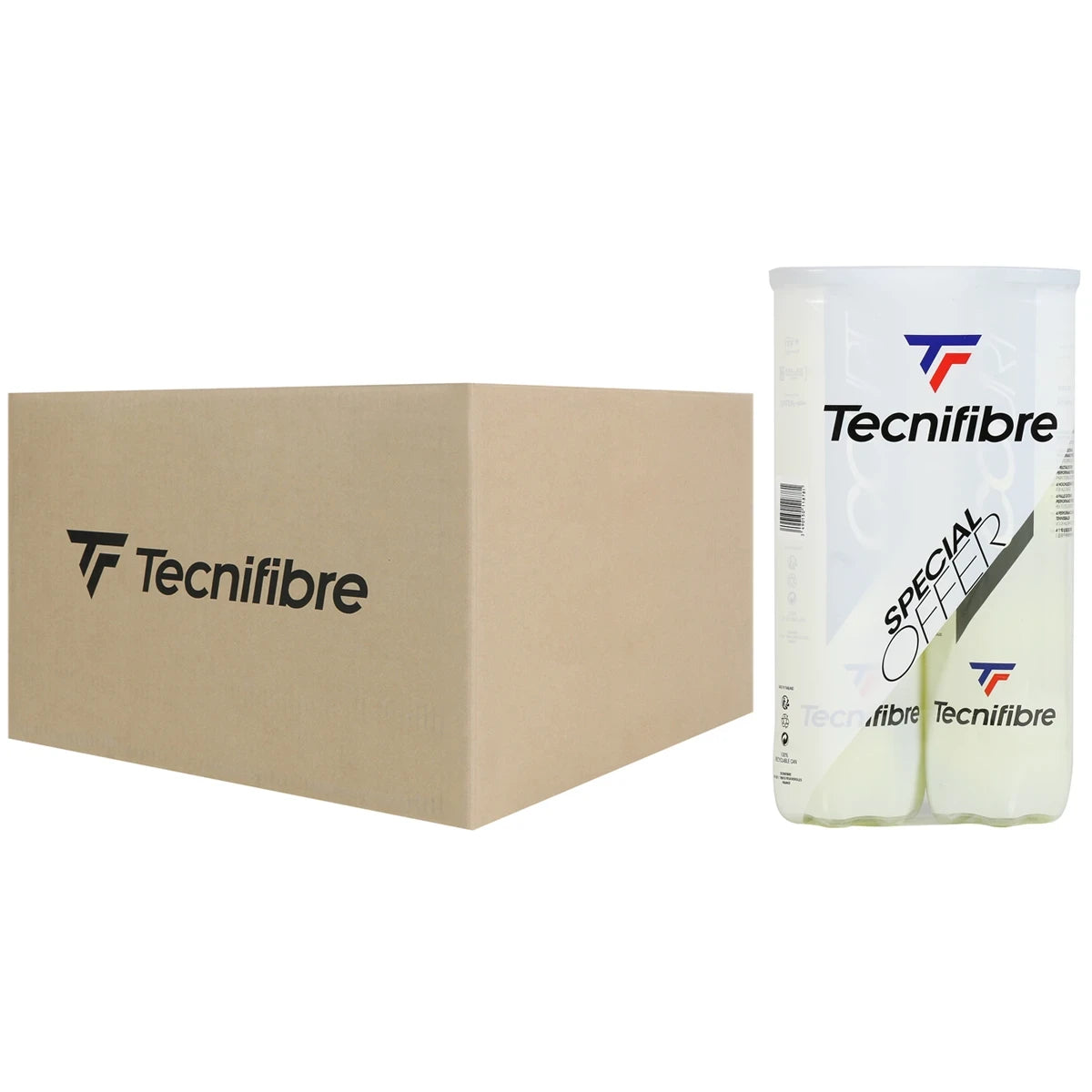 Karton mit 18 Bipacks à 4 Tecnifibre Court Bällen