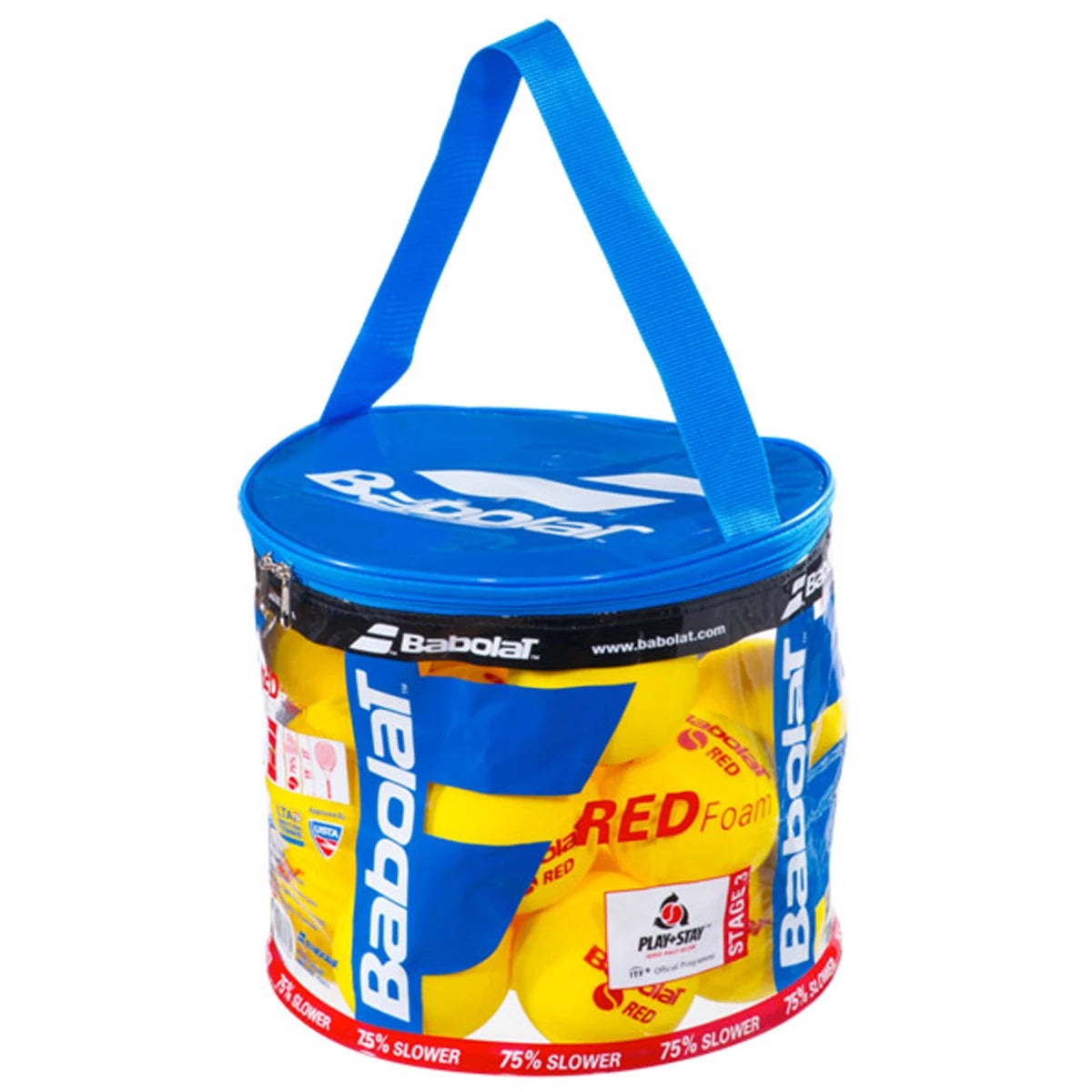 Reißverschlusstasche für 24 Bälle Babolat Red Foam