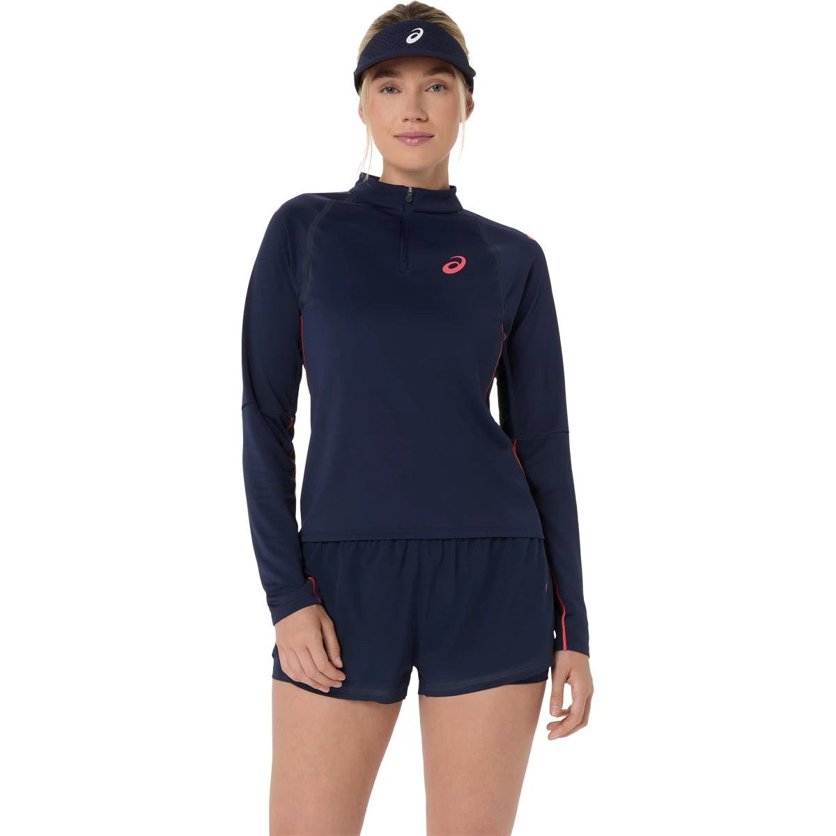 Asics Damen T-Shirt Paris Langarm 1/2 Reißverschluss