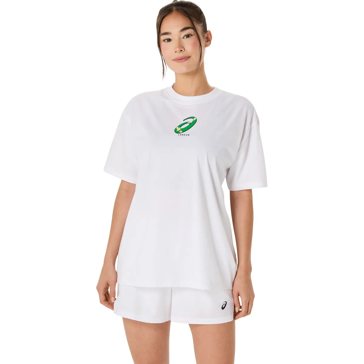 Asics T-Shirt Damen Court Graphic London