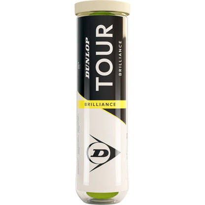 Rohr mit 4 Dunlop Tour Glanz Tennisbällen