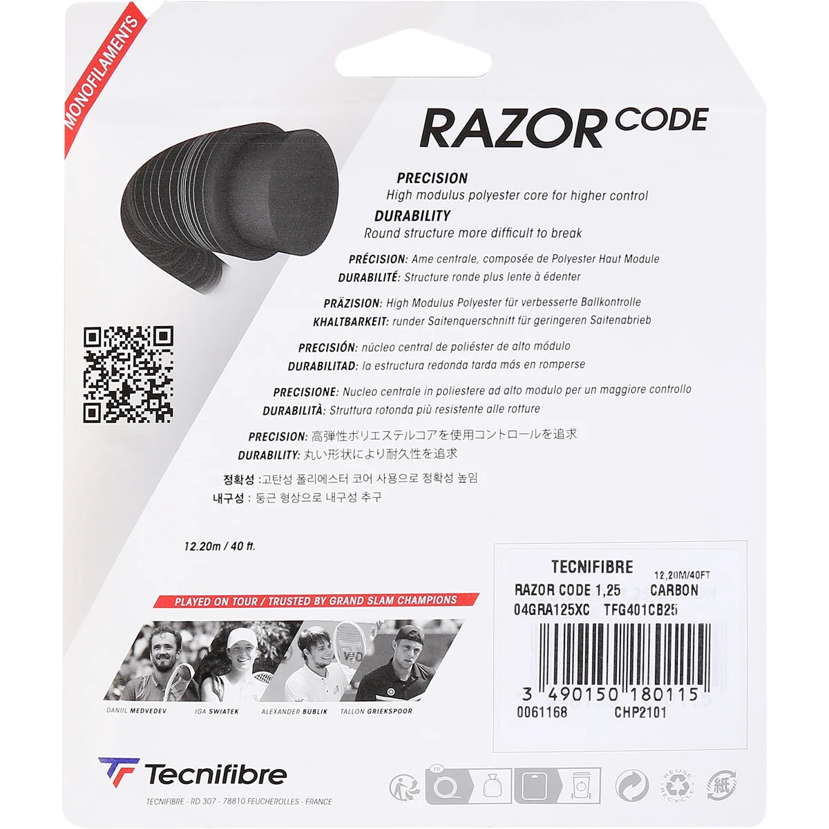 Saitenset Tecnifibre Razor Code (12 Meter)
