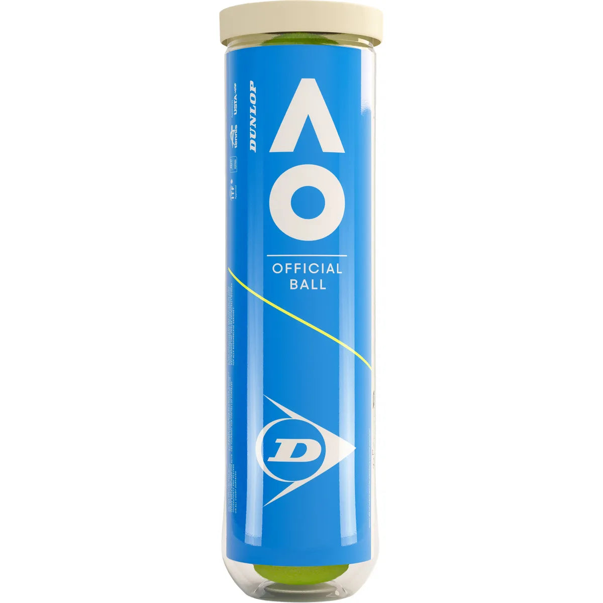 Tube mit 4 Dunlop Australian Open Tennisbällen