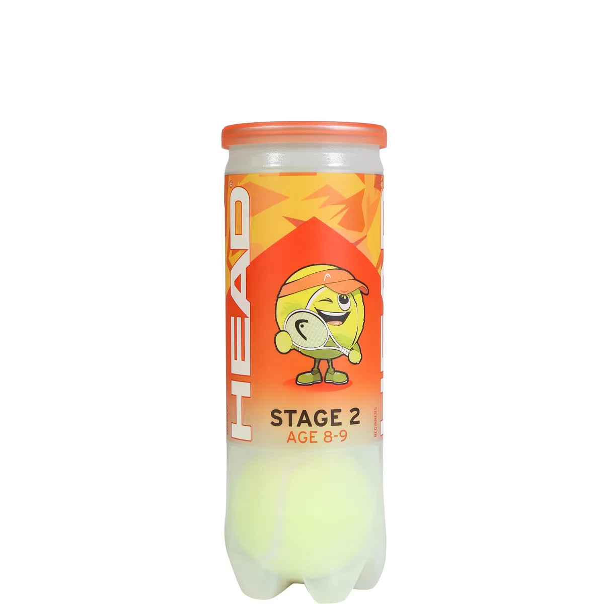 Tube mit 3 Head Tip Orange Bällen