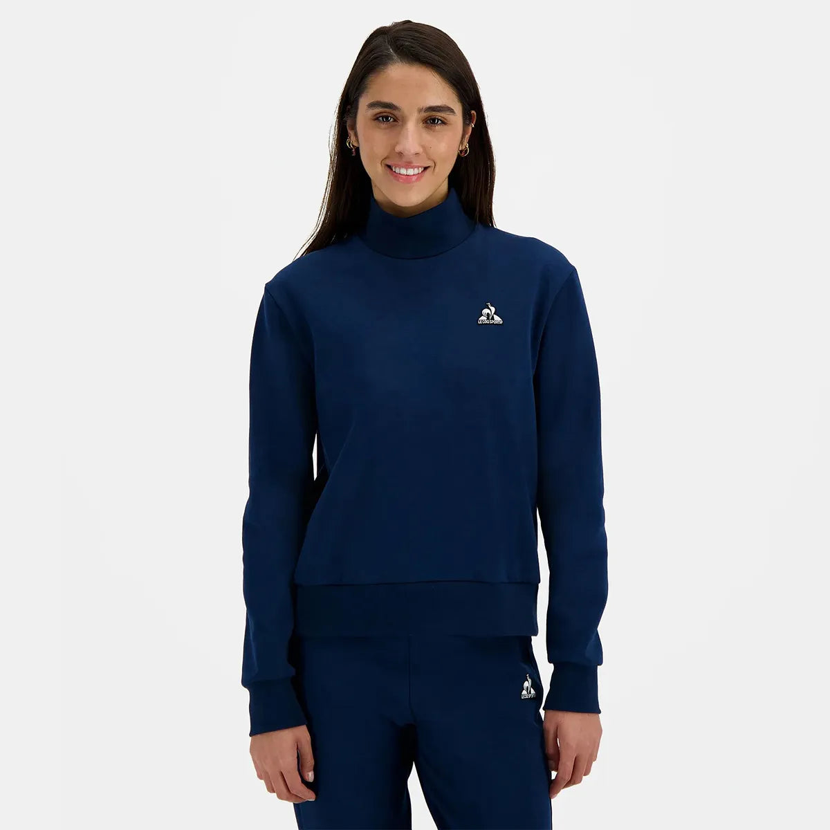 Sweat Le Coq Sportif Damen Heritage Rollkragen