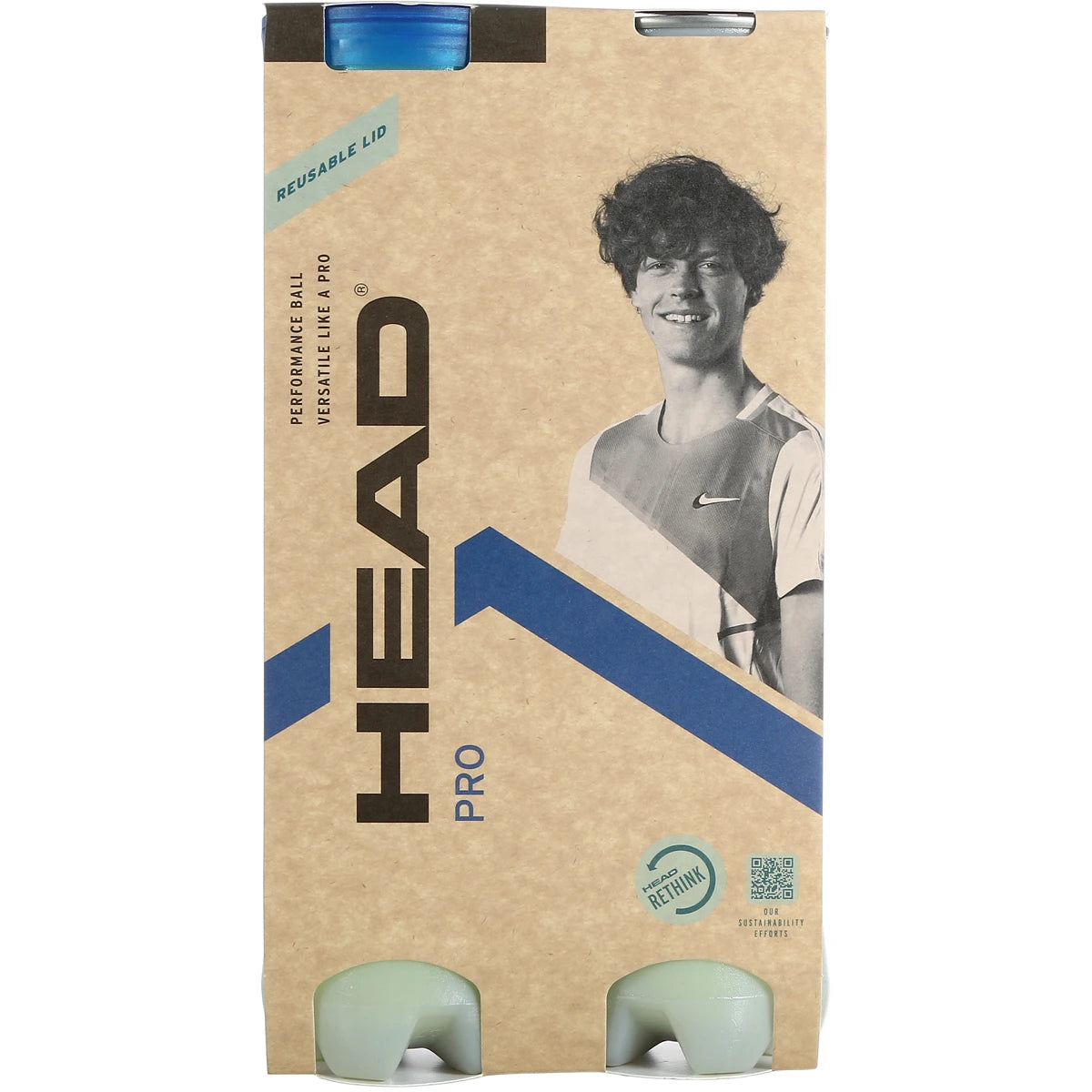 Bipack mit 4 Head Pro Tennisbällen