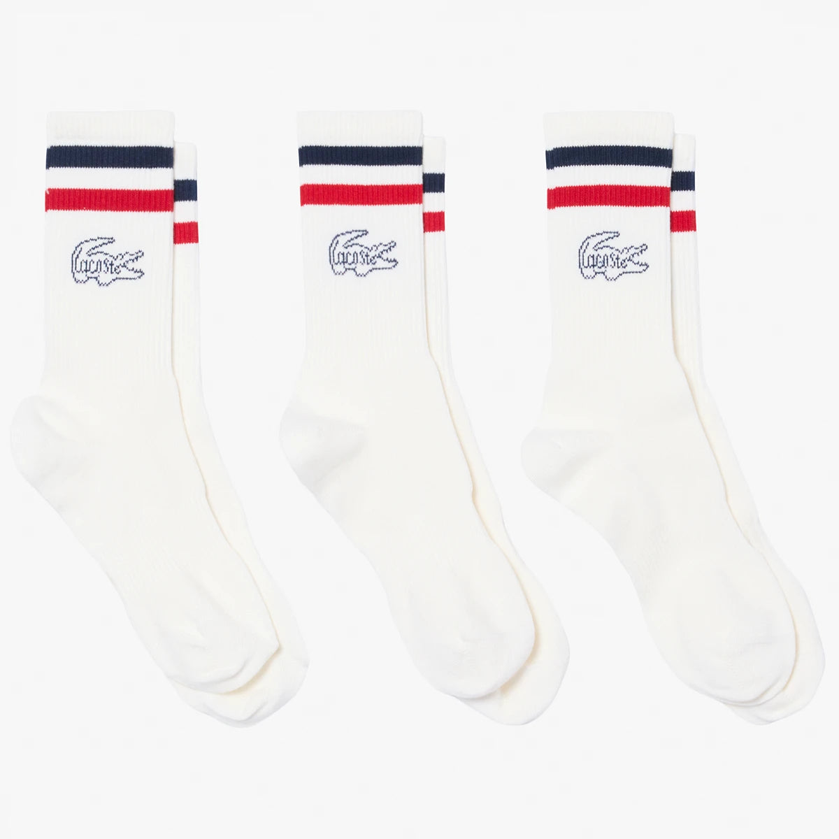 3 Paar Lacoste Core Performance Frankreich Socken