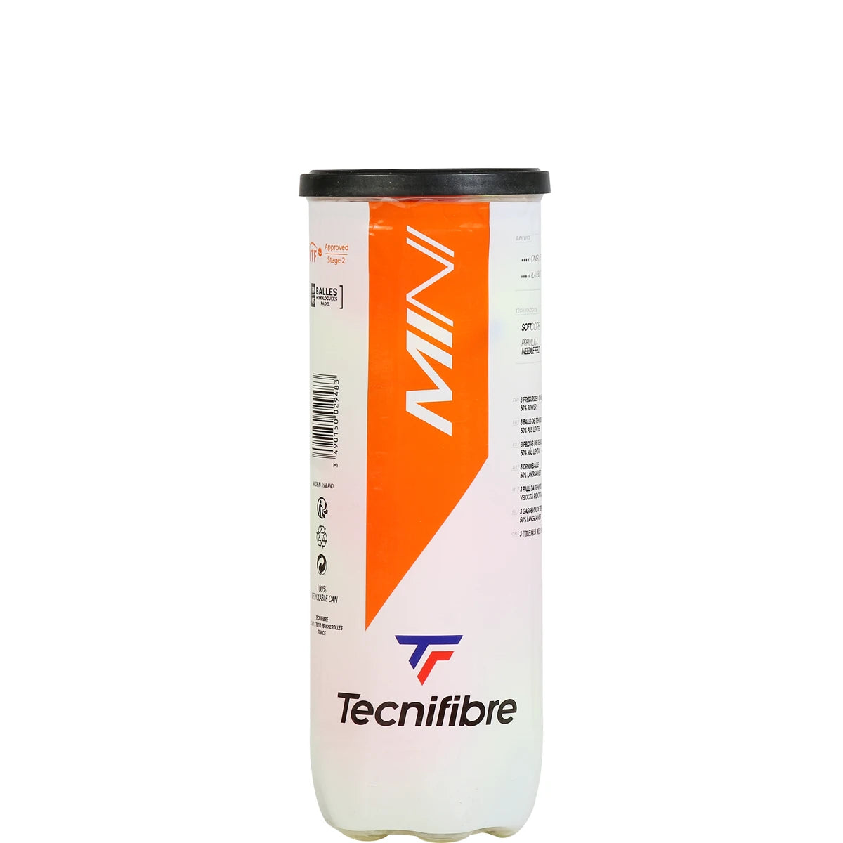 Tube mit 3 Tecnifibre Mini Tennisbällen