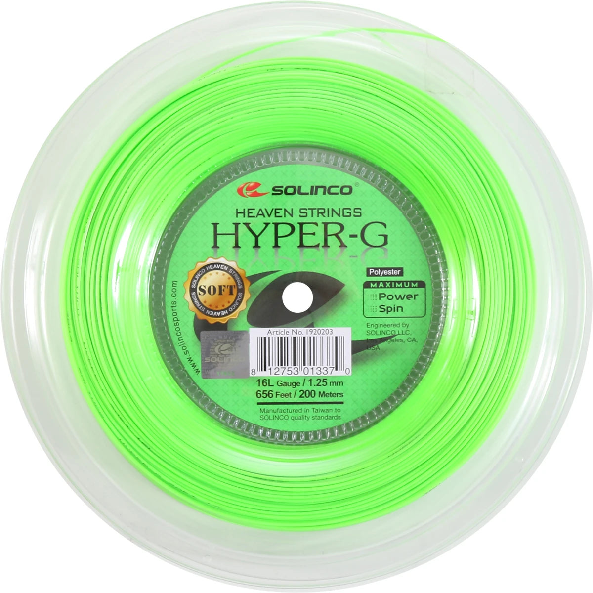 Saitenrolle Solinco Hyper-G Soft (200 Meter)