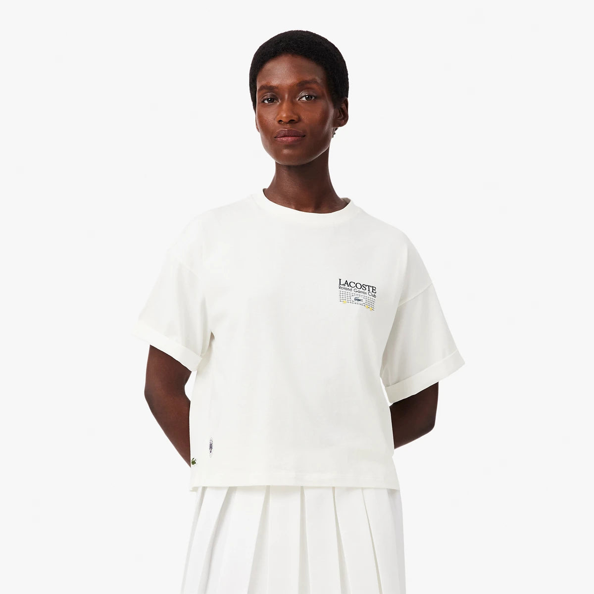 T-Shirt Lacoste Damen Roland Garros Grafik