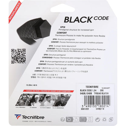 Saitenset Tecnifibre Black Code (12 Meter)