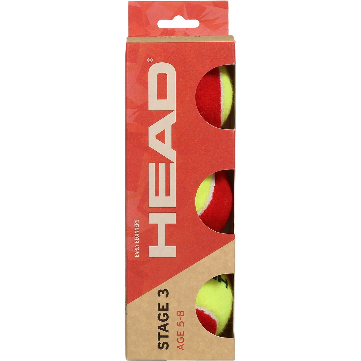 Tube mit 3 Head Tip Roten Bällen