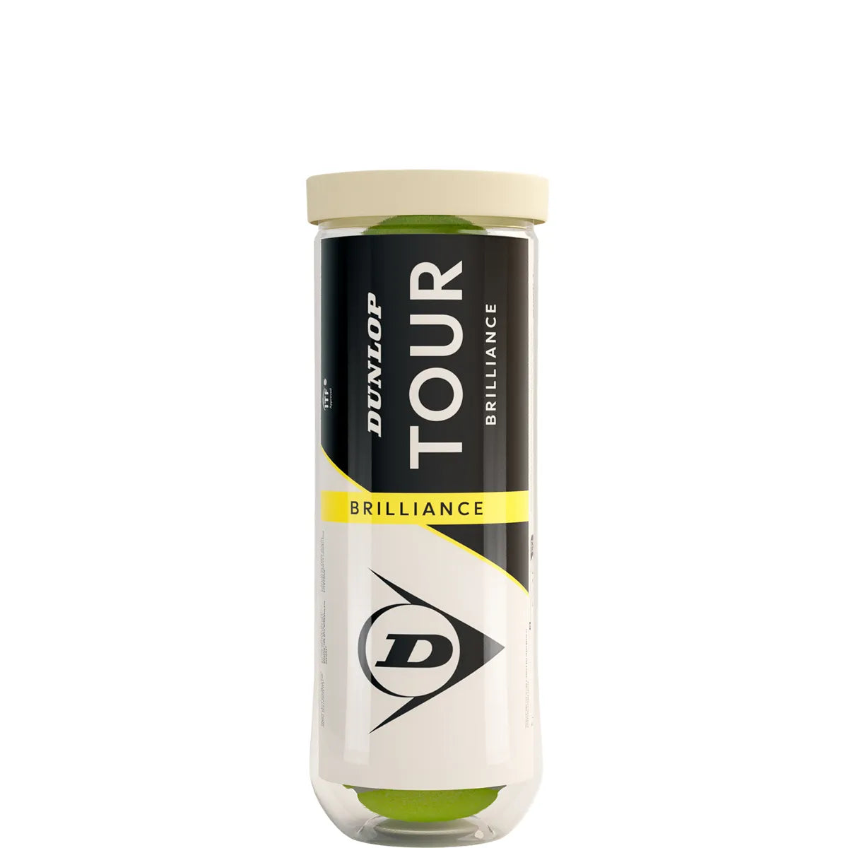 Tube mit 3 Dunlop Tour Brilliance Tennisbällen