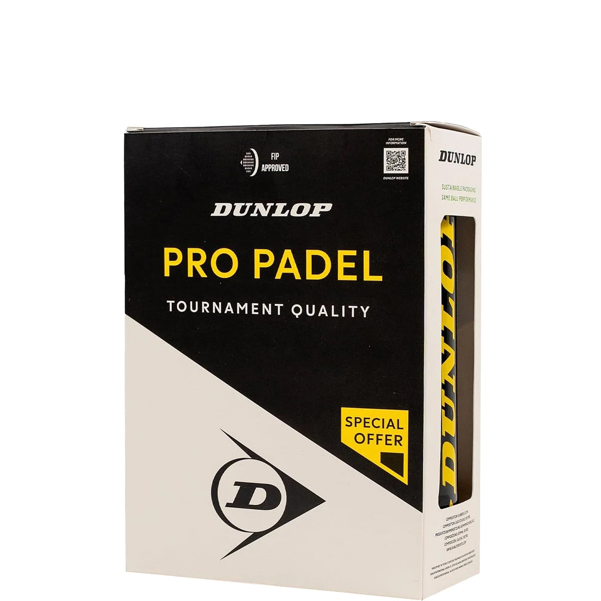 Bipack mit 3 Dunlop Pro Padel-Bällen