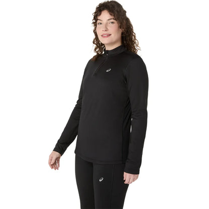 Asics Damen Core T-Shirt mit langen Ärmeln und 1/2 Reißverschluss