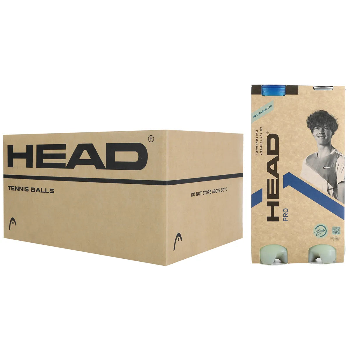 Karton mit 18 Bipacks à 4 Head Pro Tennisbällen