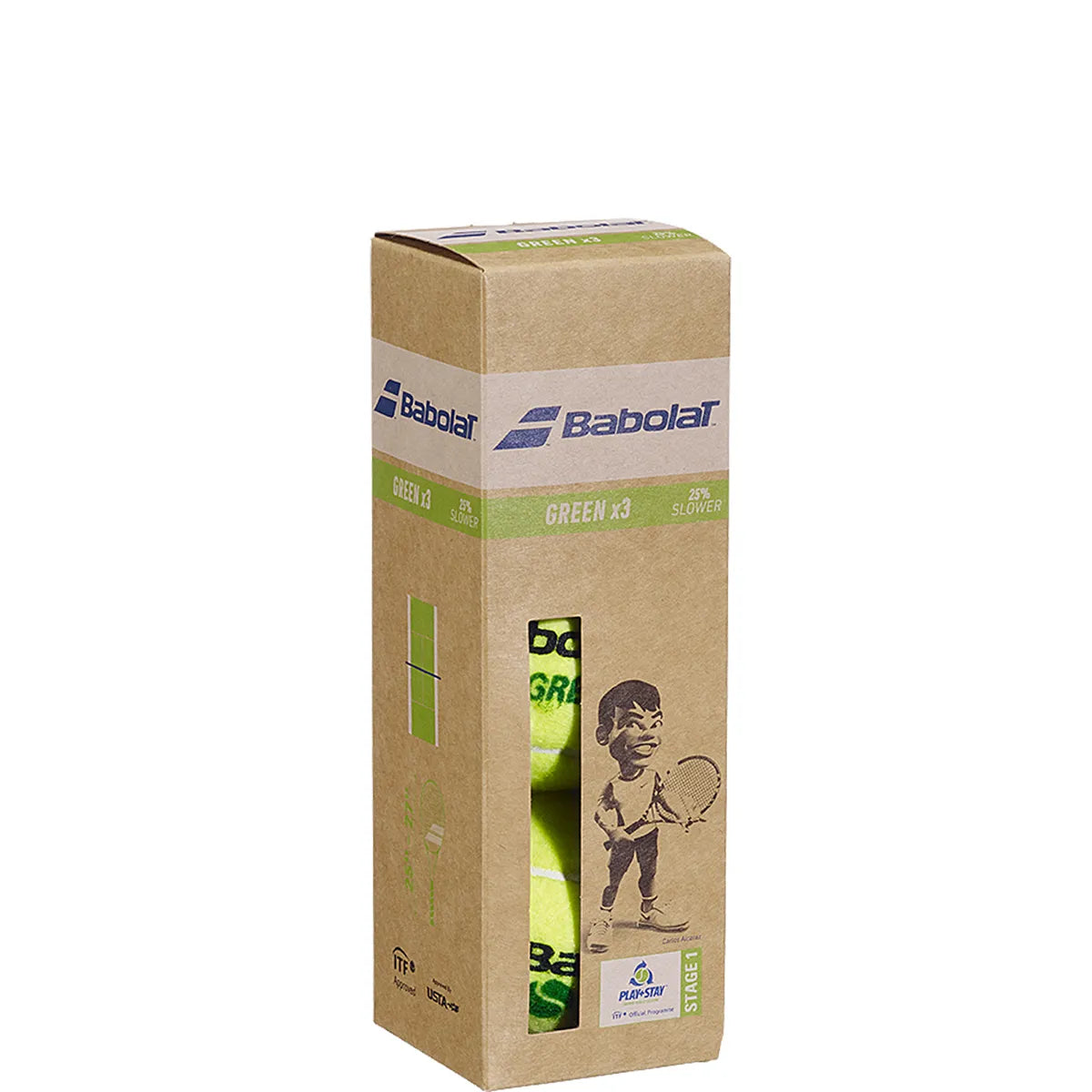 Tube mit 3 Bällen Babolat Green