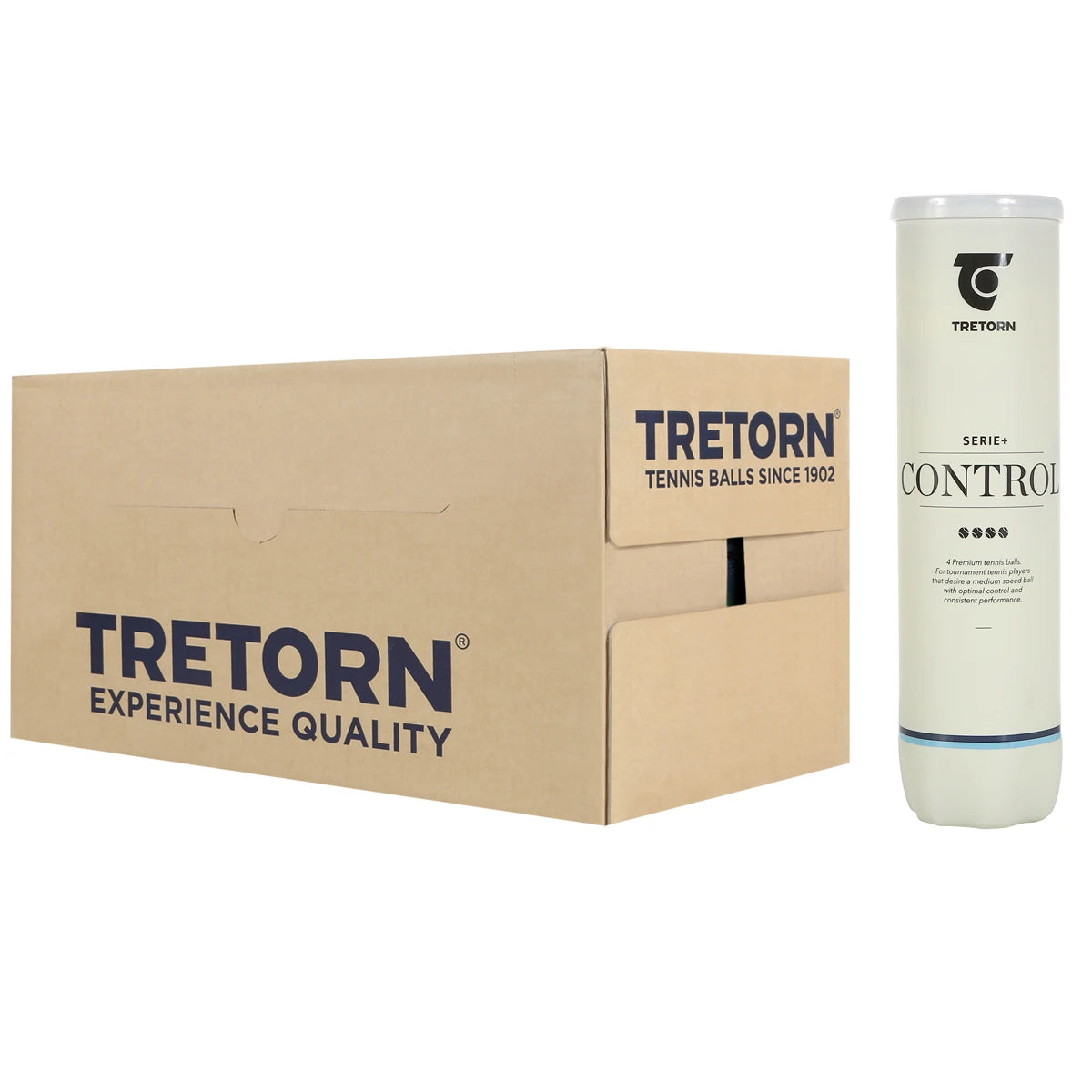 Kartons mit 18 Röhren à 4 Tretorn Serie+ Control Tennisbällen