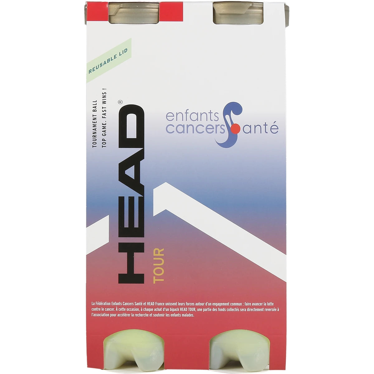 Bipack mit 4 Head Tour ECS Tennisbällen