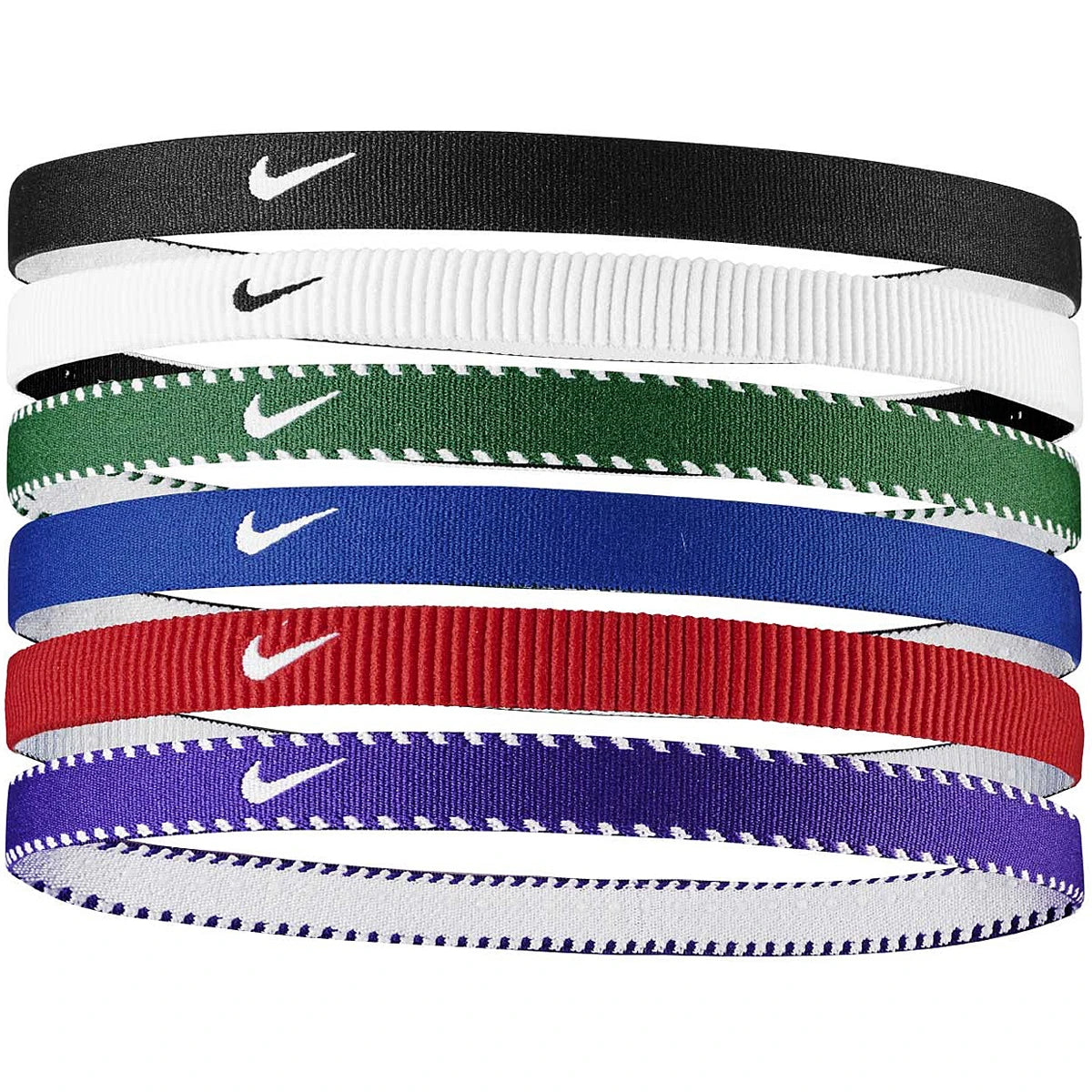 Pack mit 6 Nike Swoosh Sport Gummibändern