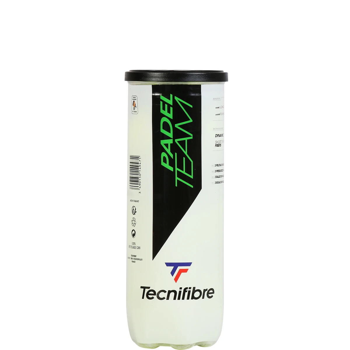 Tube mit 3 Padel-Bällen Tecnifibre Team