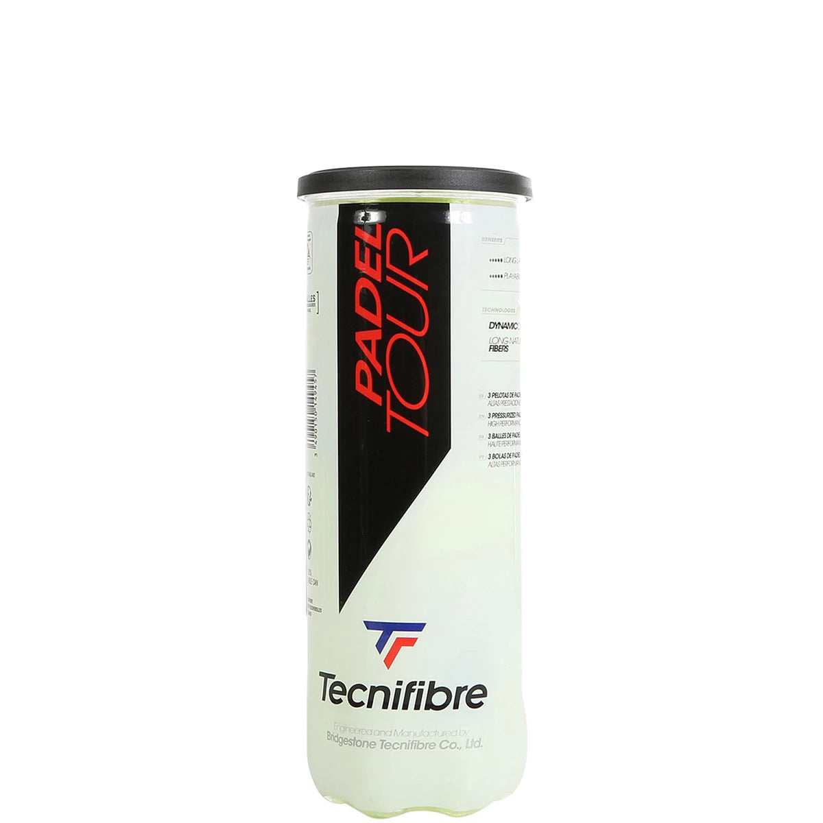 Tube mit 3 Padel-Bällen Tecnifibre Tour