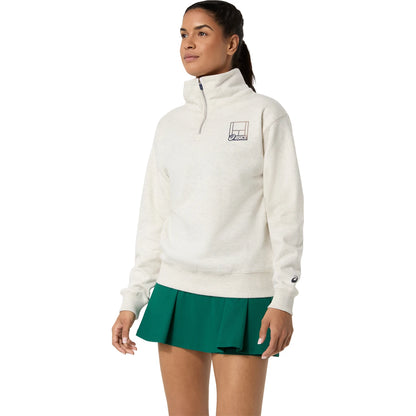 Asics Damen Sweatshirt Kurz Graphic 1/2 Zip