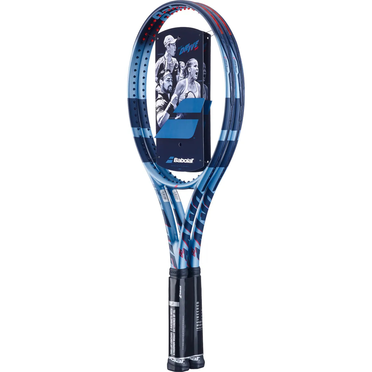 Pack mit 2 Babolat Pure Drive 98 Schlägern (305 Gr)