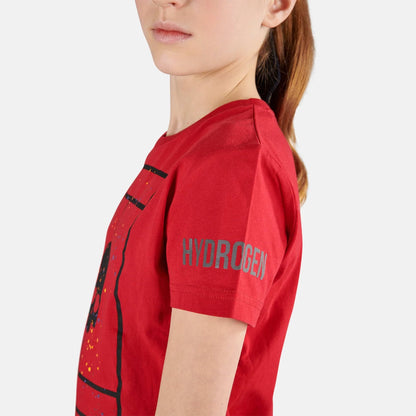 T-Shirt Hydrogen Junior Jungen Tennisplatz
