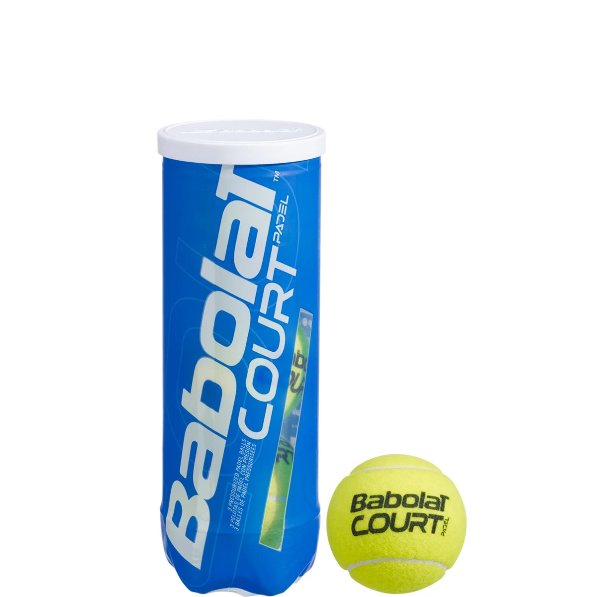 Tube mit 3 Padel-Bällen Babolat Court