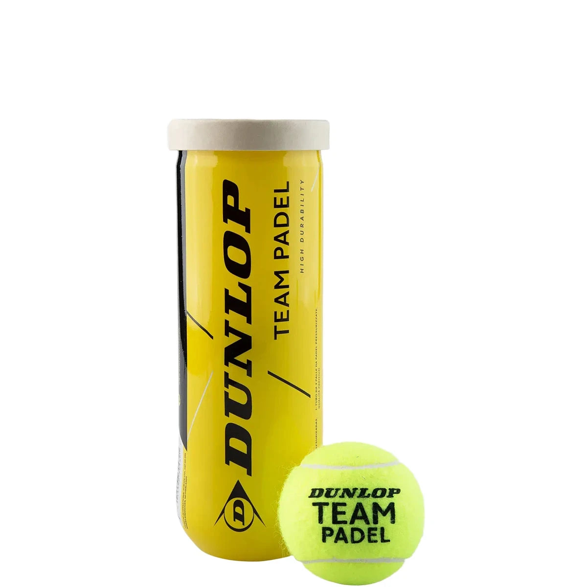 Tube mit 3 Dunlop Team Padel-Bällen