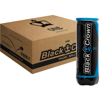 Karton mit 24 Tuben Padel-Bällen Black Crown One