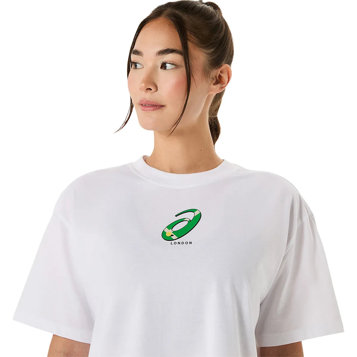 Asics T-Shirt Damen Court Graphic London