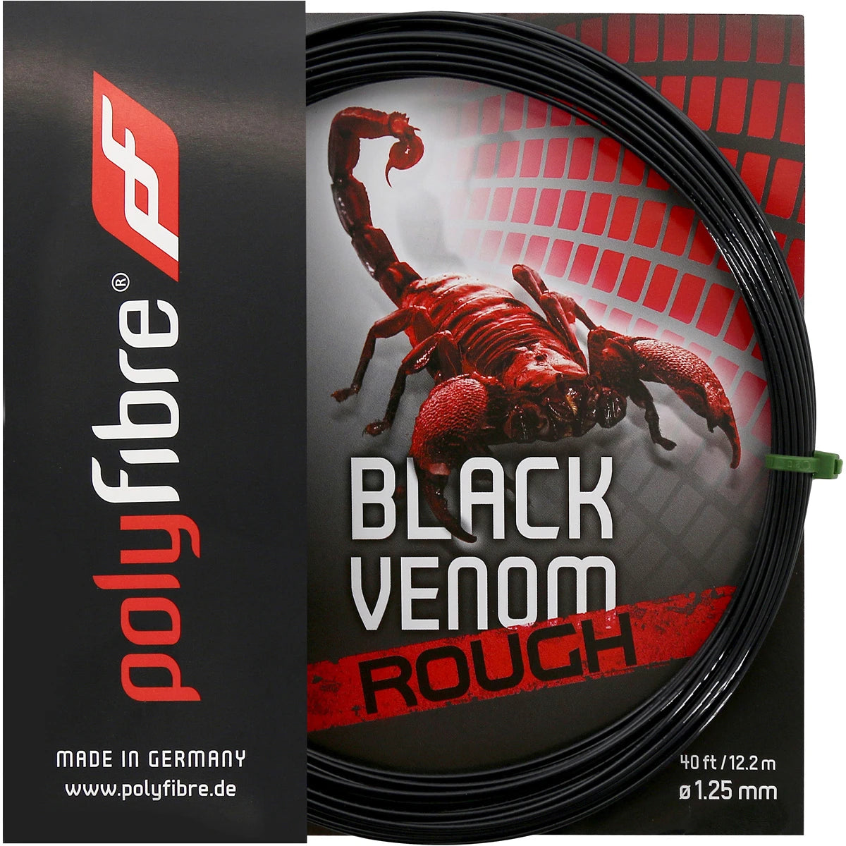 Saitenset Polyfibre Black Venom Rough (12,2 Meter)