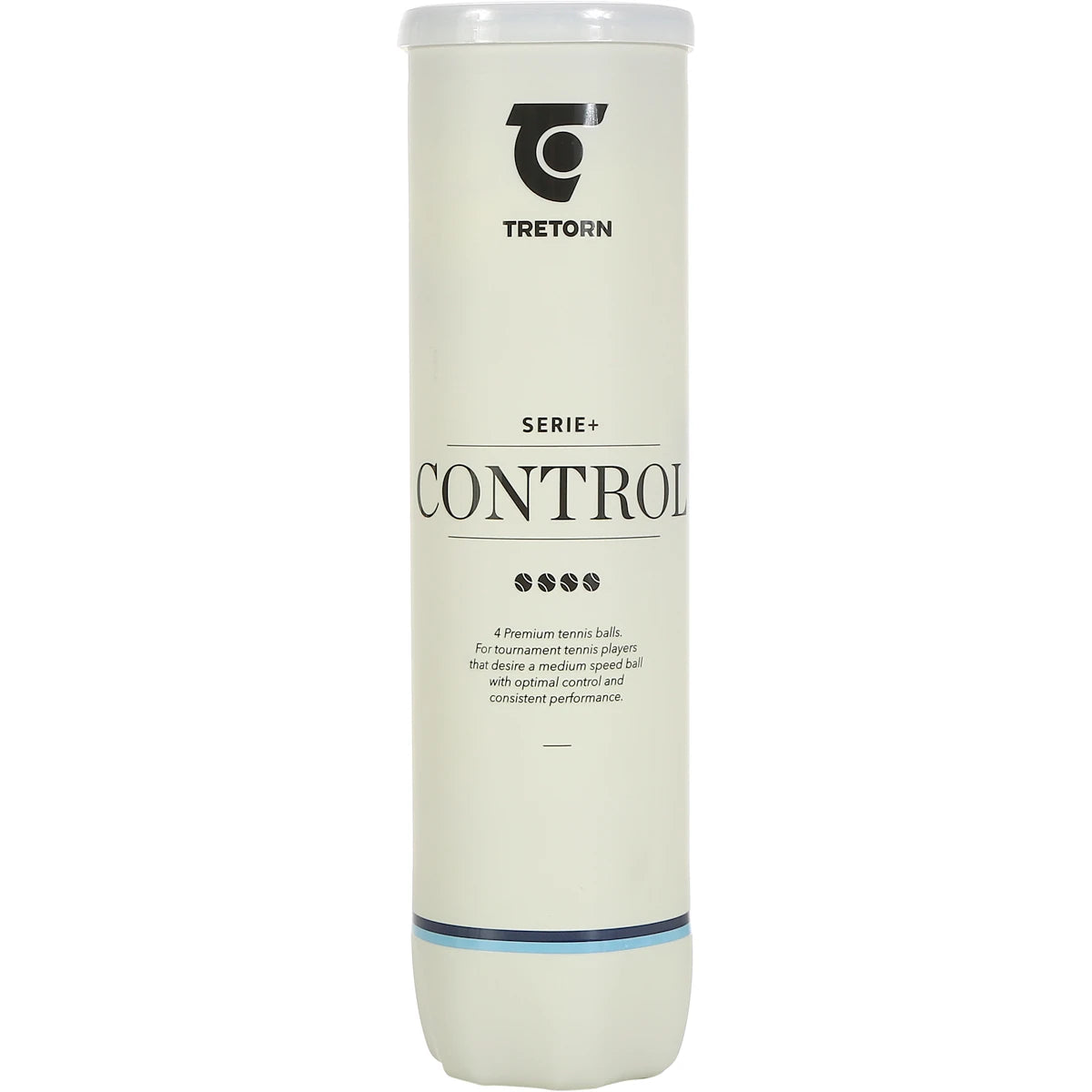 Tube mit 4 Tretorn Serie+ Control Tennisbällen