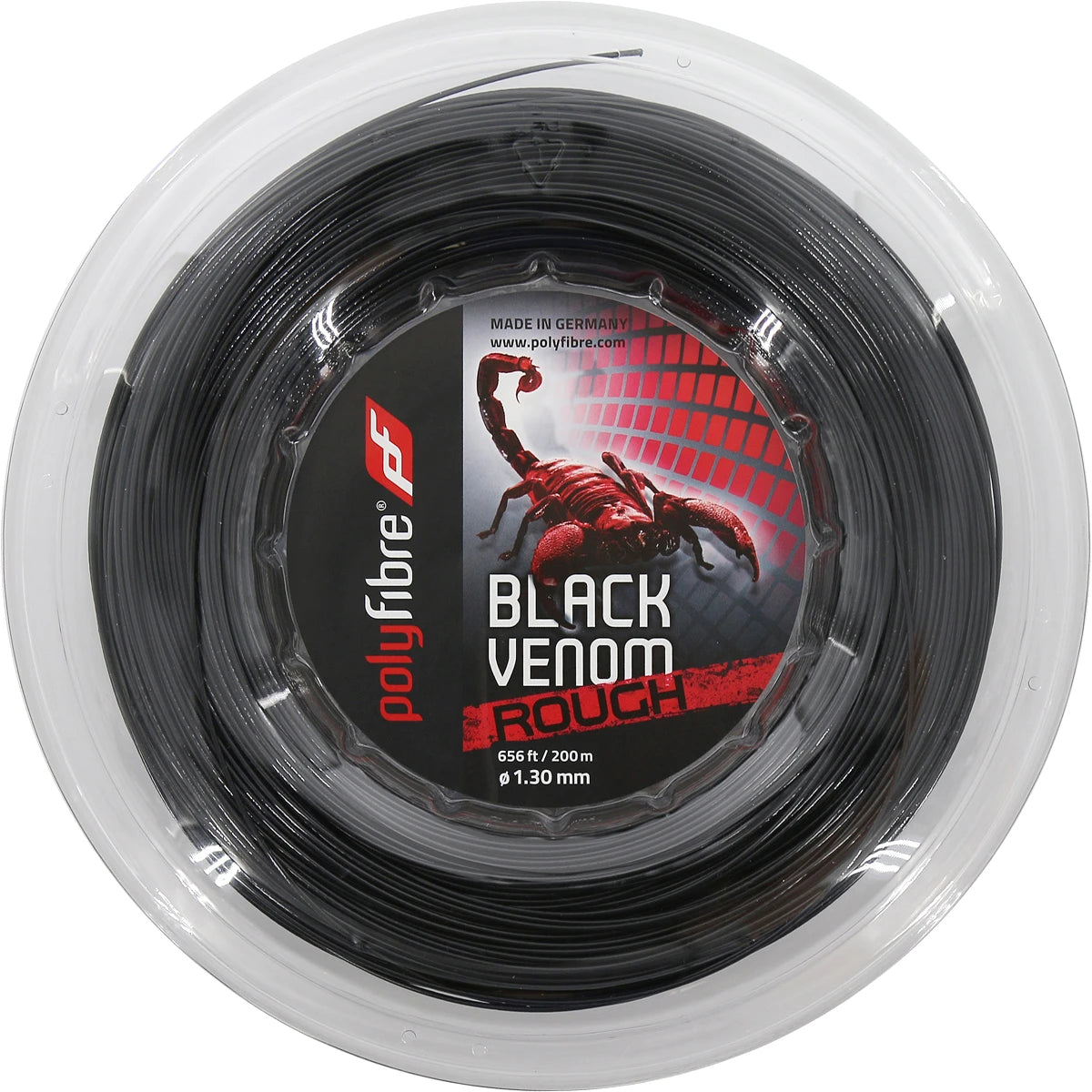 Saitenrolle Polyfibre Black Venom Rough (200 Meter)