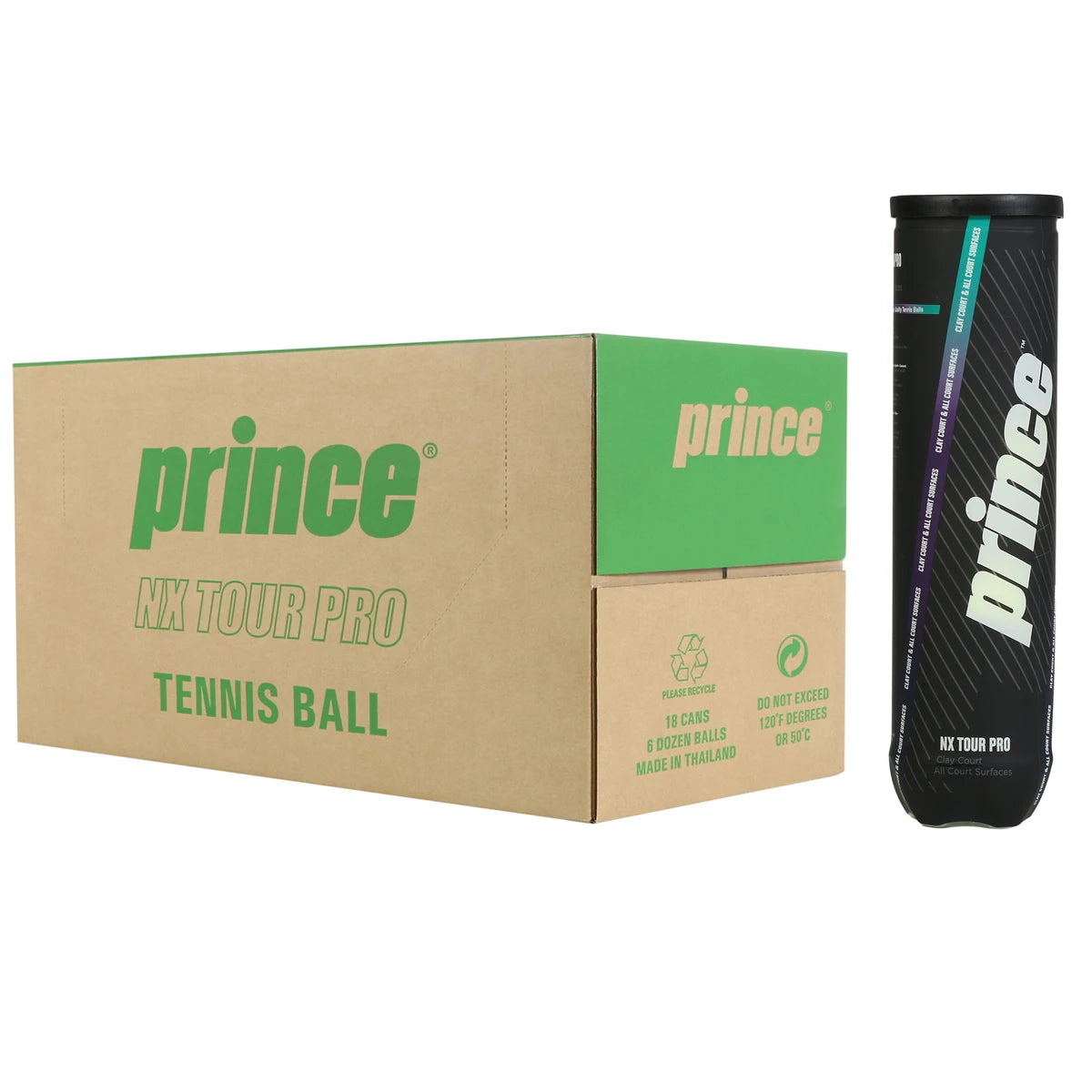 Karton mit 18 Röhren à 4 Prince Nx Tour Pro Bällen